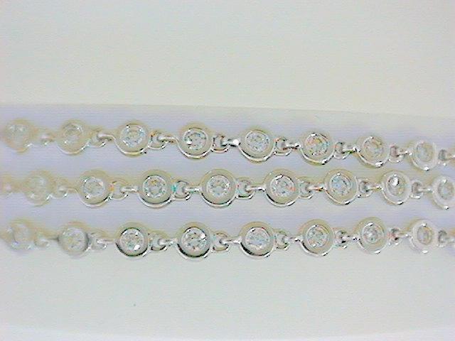 Lady’s Fancy Link Diamond Three Row Bracelet