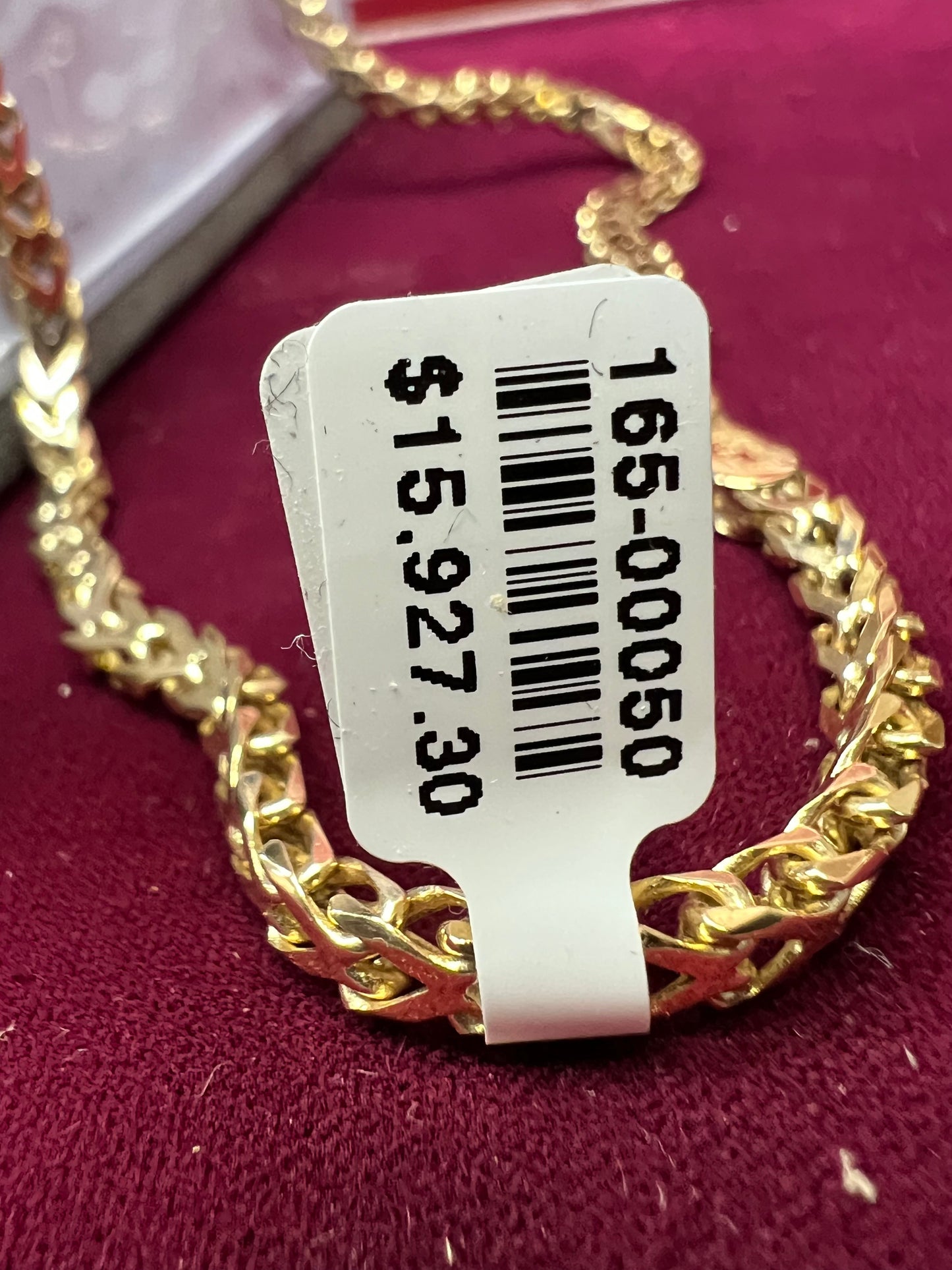 14kt Yellow Gold 20” Diamond Necklace.