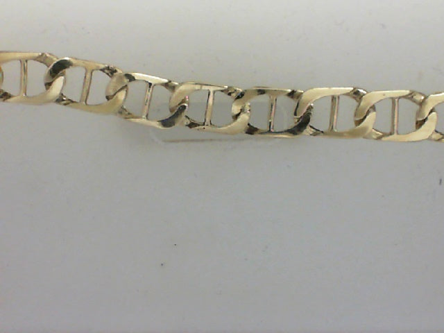 14 Karat Yellow Gold Mariner Link 9” Bracelet