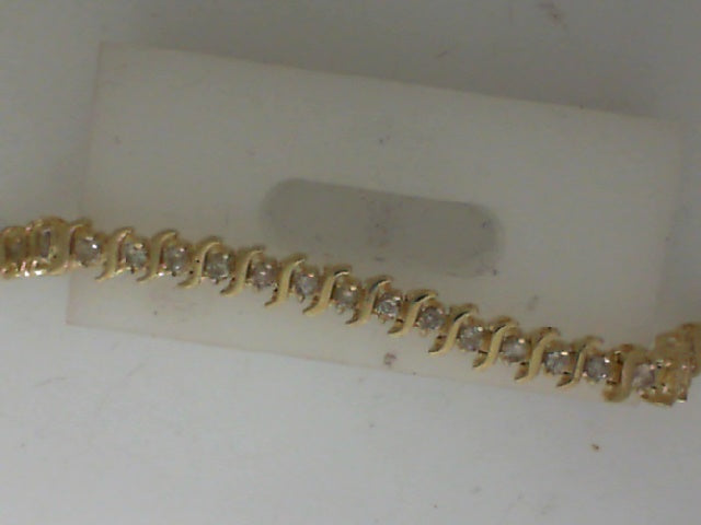 Lady’s 14 Karat S Link Diamond Bracelet