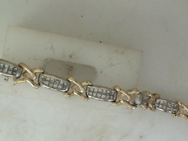 Lady’s Diamond Princess Cut Infinity Bracelet