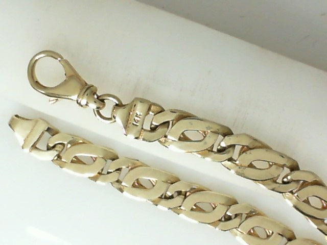 14 Karat Yellow Gold Men’s Fancy Link Bracelet