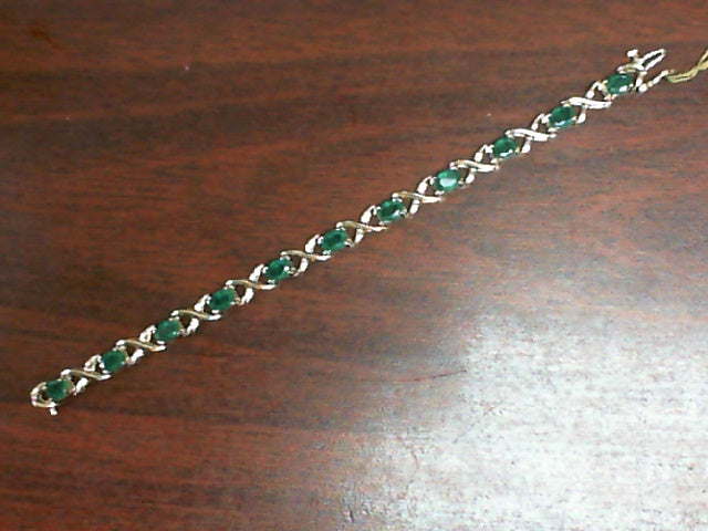 Ladies Natural Emerald Bracelet By EFFY.