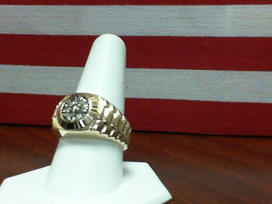 Gold Fashion Ring  -  Men'