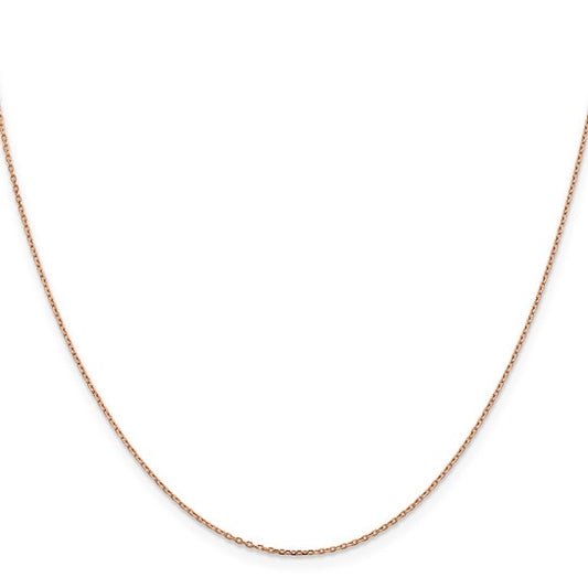 14k Rose Gold Cable Chain