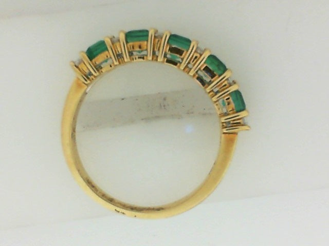Lady’s Emerald & Diamond Band by EFFY