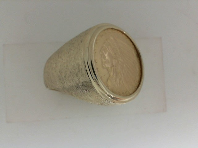 Gold Fashion Ring  -  Men'