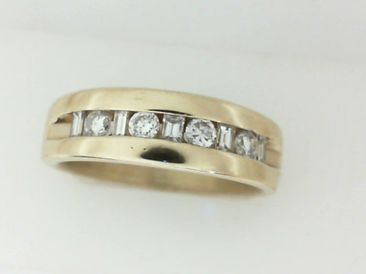Diamond Wedding Bands  -  Men'