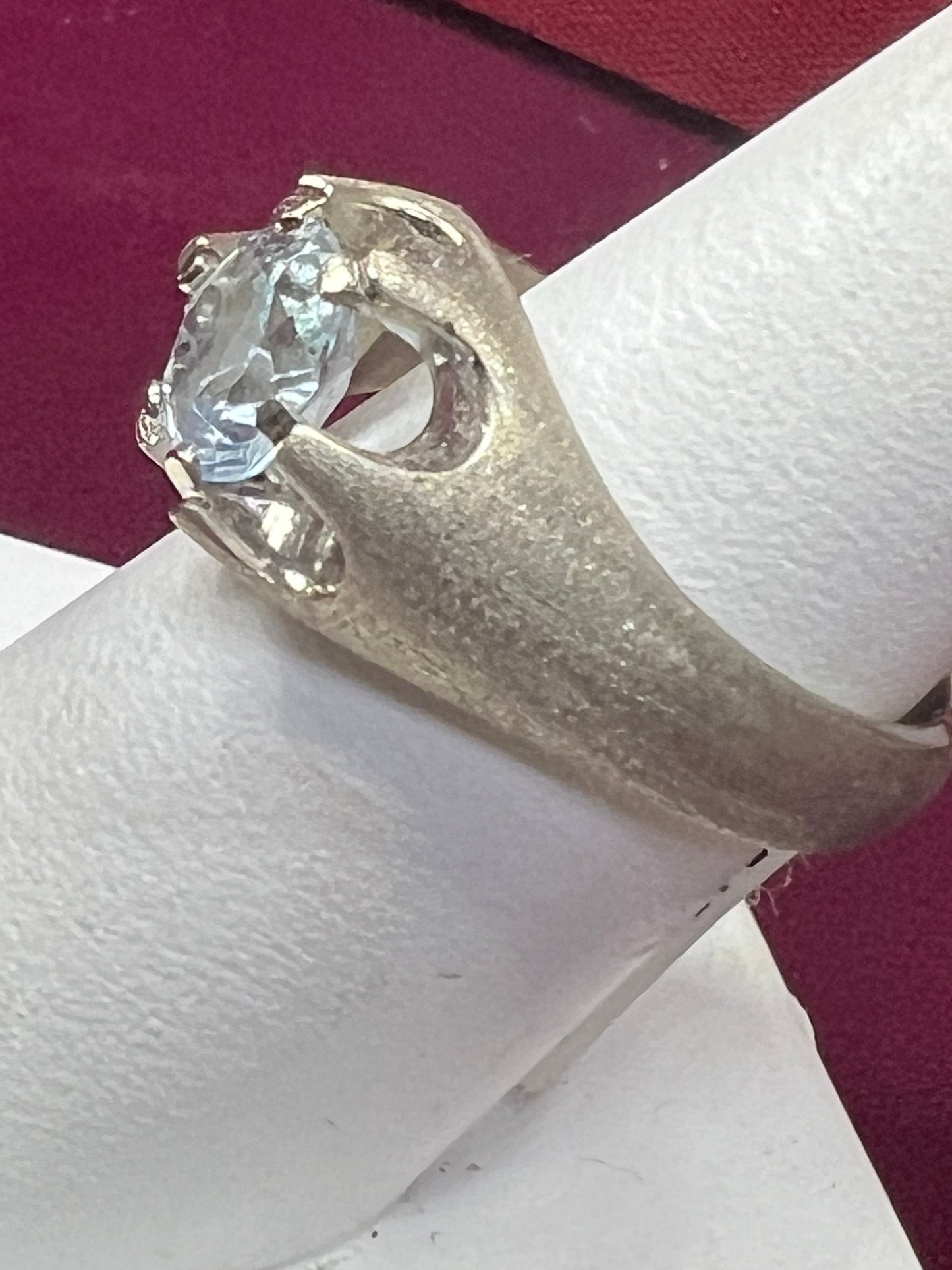 Men’s 14kt Aqua Marine Gemstone Ring