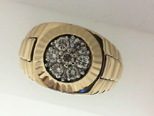 Gold Fashion Ring  -  Men'
