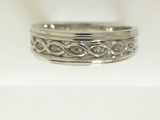 Diamond Wedding Bands  -  Men'