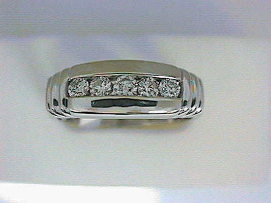 Diamond Wedding Bands  -  Men'