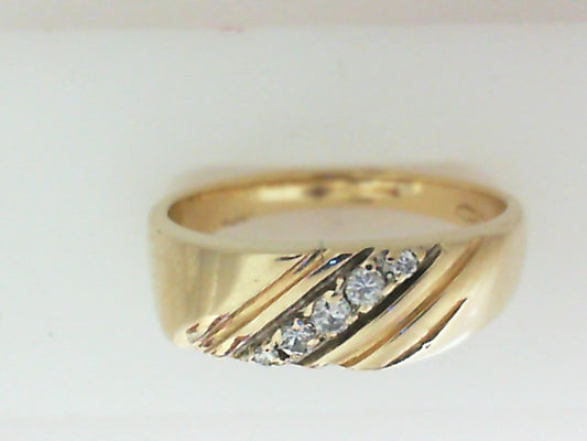 Diamond Wedding Bands  -  Men'