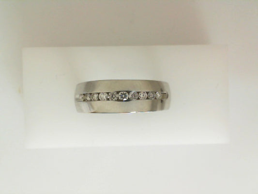Diamond Wedding Bands  -  Men'