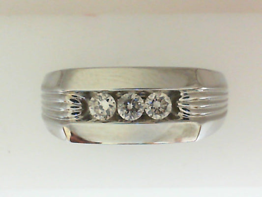 Diamond Wedding Bands  -  Men'