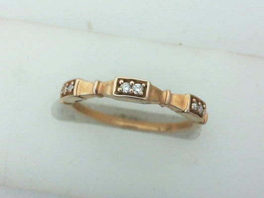 Rose Gold Diamond Band