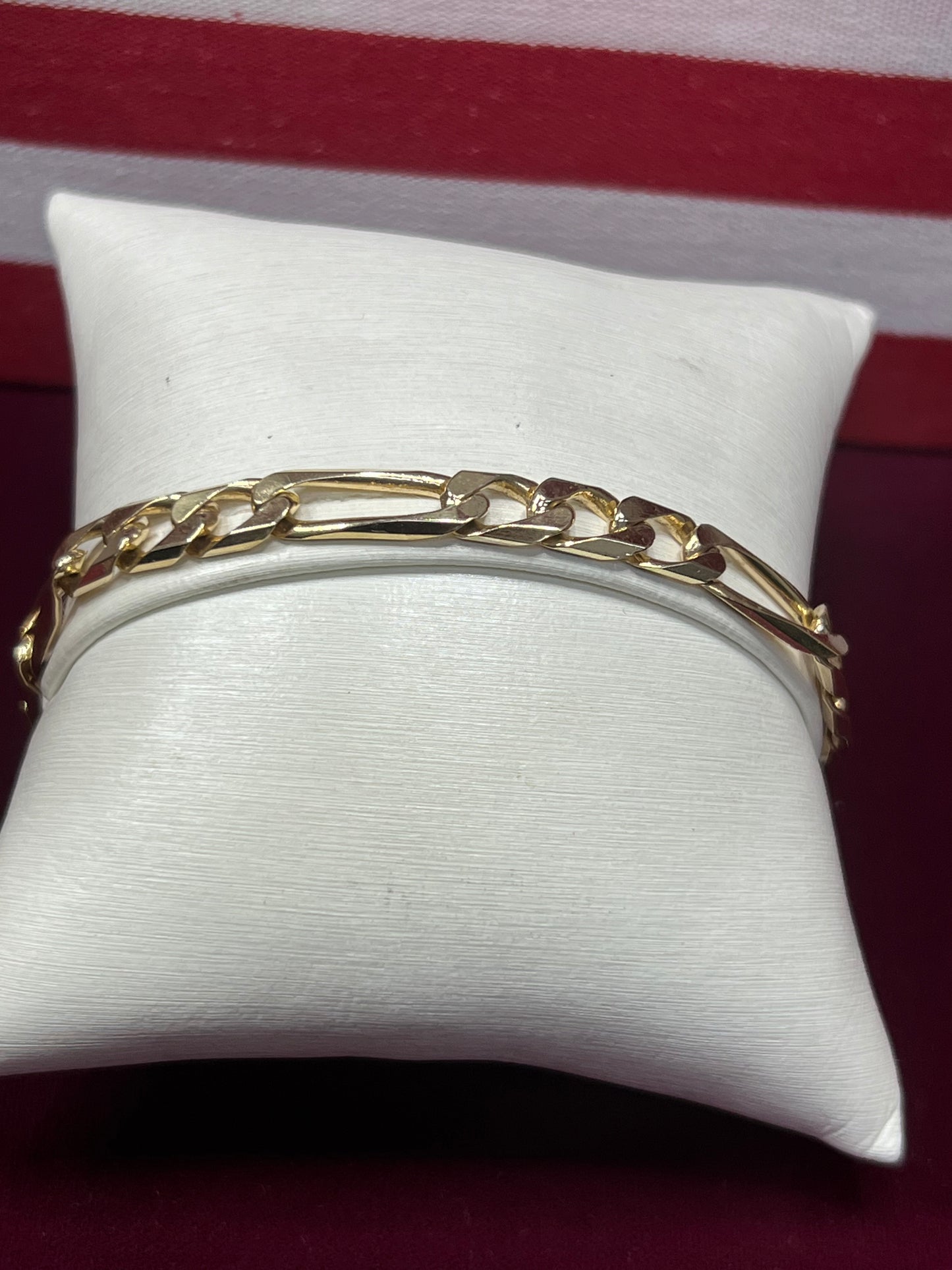 Men’s Figaro Style 14kt Yellow Gold Bracelet