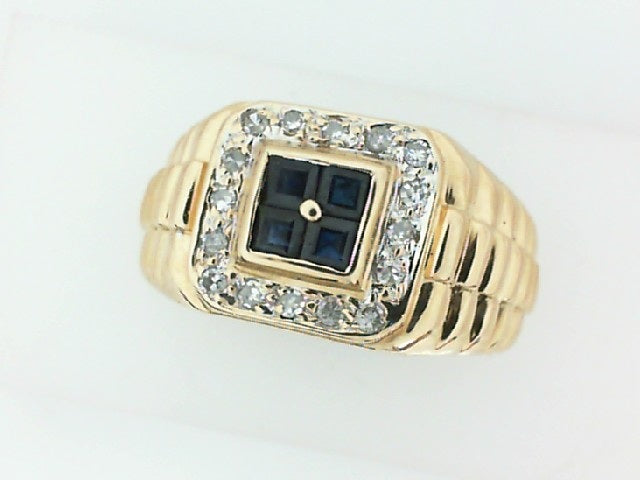 Colored Stone Rings  -  Men'