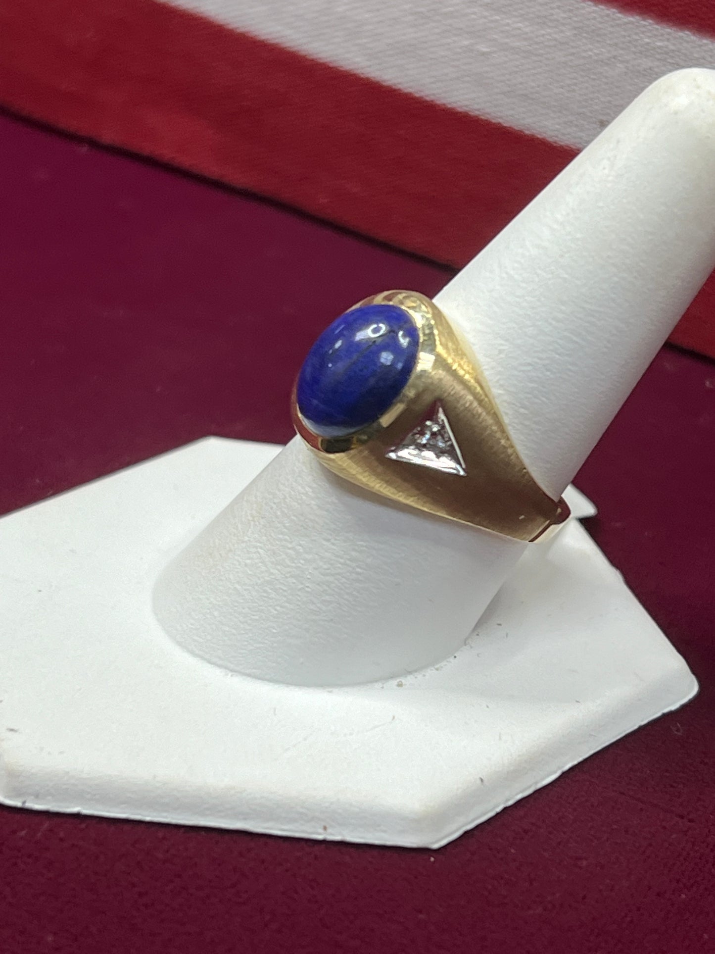 Men’s 10kt Lapis Gemstone  Fashion Ring.
