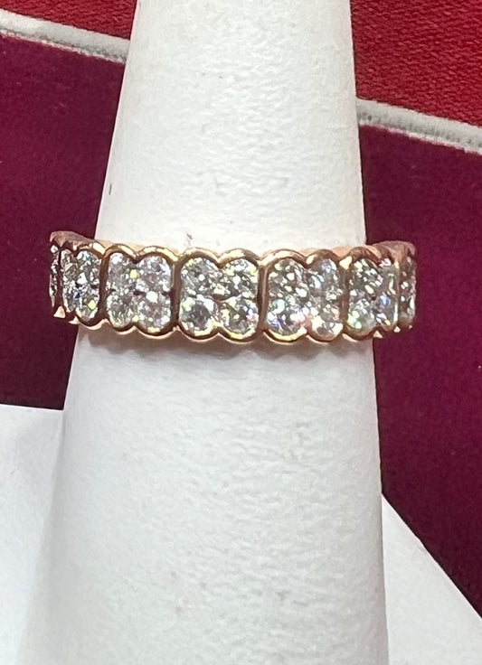 Stackable Rose Gold Diamond Band