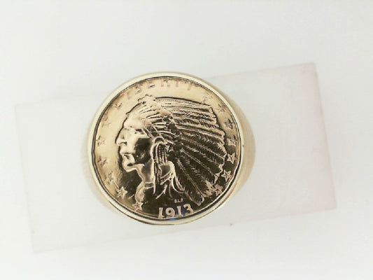 Gold Fashion Ring  -  Men'