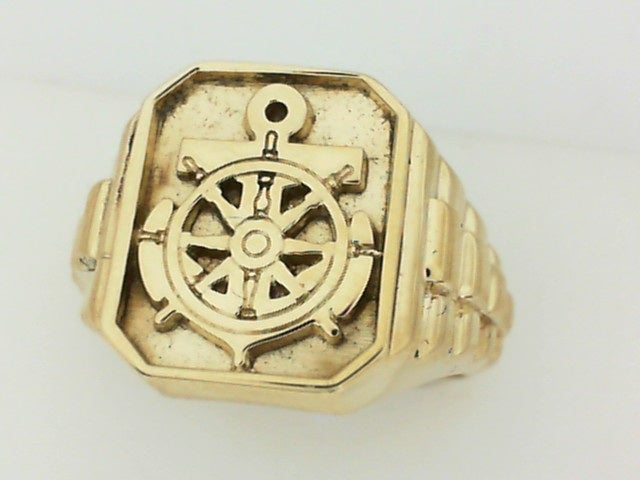 Gold Fashion Ring  -  Men'