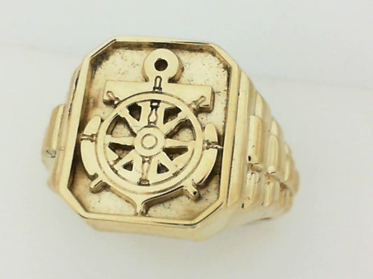 Gold Fashion Ring  -  Men'