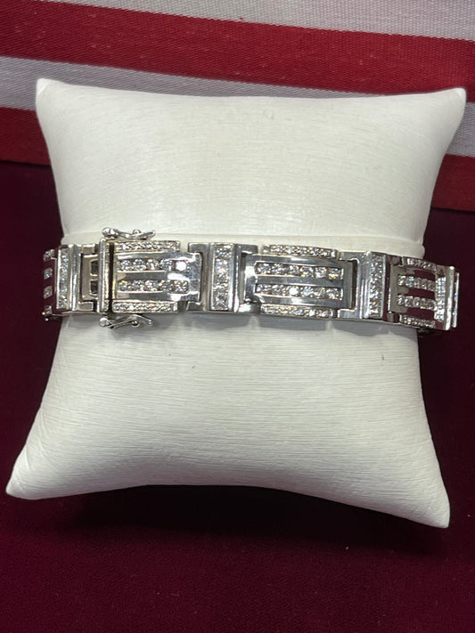 Men’s 14 Karat Diamond Bracelet