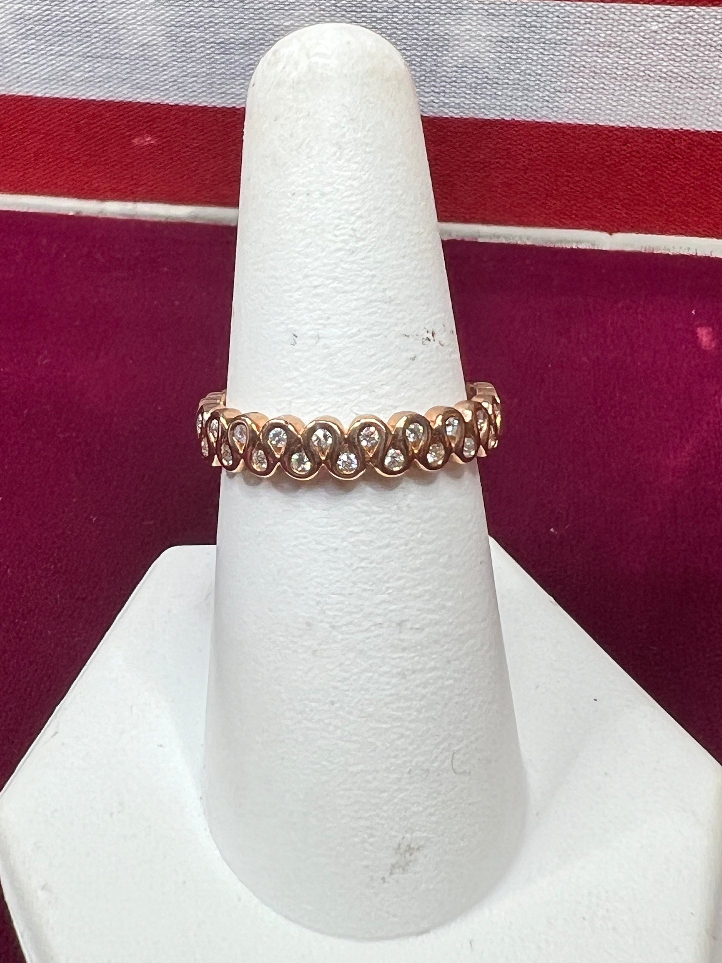 Rose Gold Diamond Band