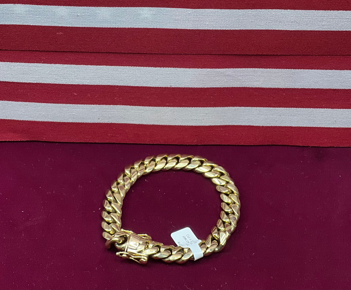 Solid Gold Cuban Link Bracelet