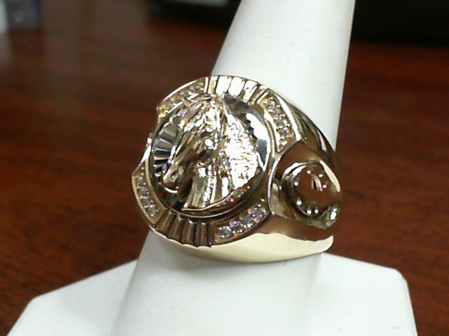 Gold Fashion Ring  -  Men'