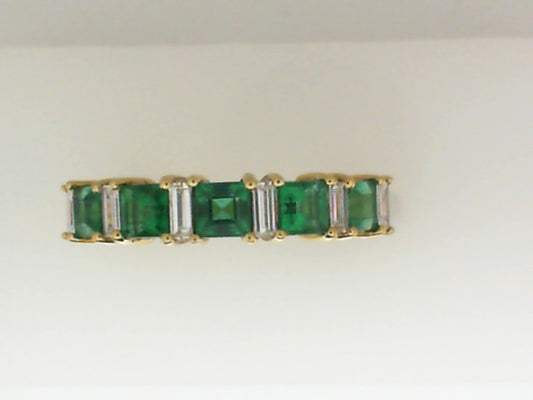 Lady’s Emerald & Diamond Band by EFFY
