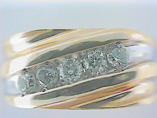 Diamond Wedding Bands  -  Men'