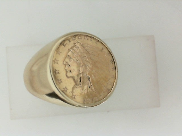 Gold Fashion Ring  -  Men'