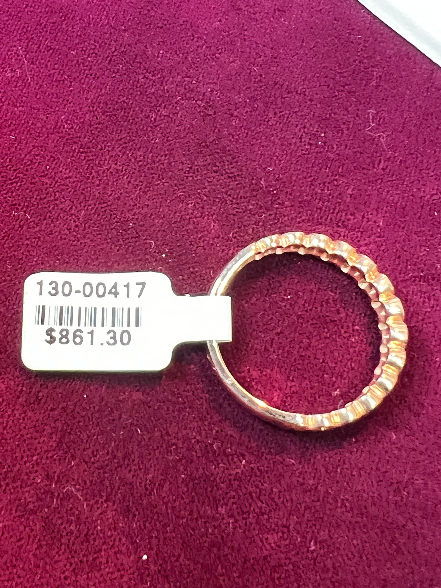 Rose Gold Diamond Band