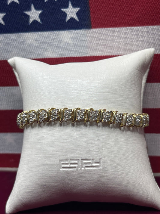 Lady’s Fancy S-Link Diamond Bracelet