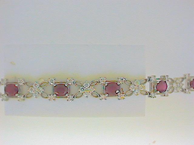 EFFY Designed 7” Ruby & Diamond Fancy Bracelet.