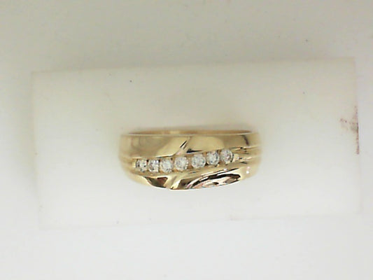 Diamond Wedding Bands  -  Men'