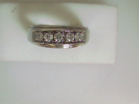 Diamond Wedding Bands  -  Men'