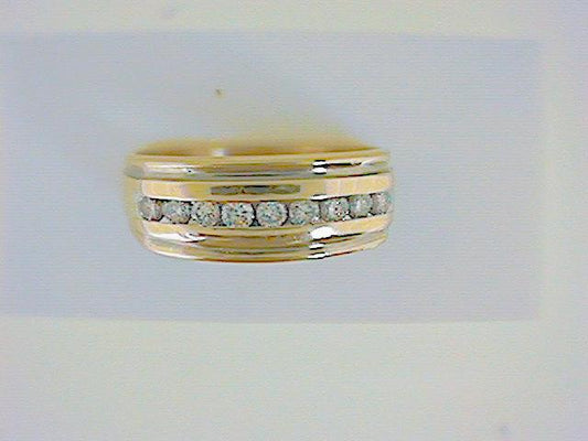 Diamond Wedding Bands  -  Men'