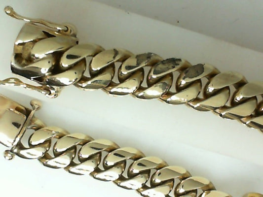 Solid Gold Cuban Link Bracelet