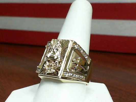 Gold Fashion Ring  -  Men'