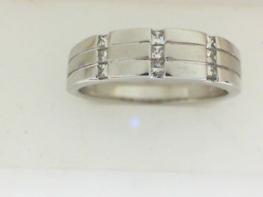 Diamond Wedding Bands  -  Men'