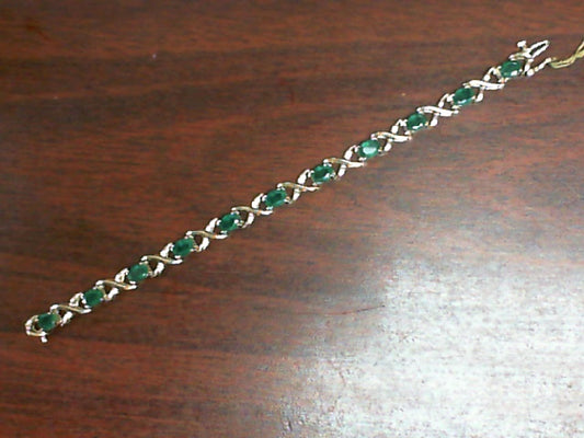 Ladies Natural Emerald Bracelet By EFFY.